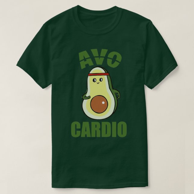 Camiseta Cardio de abacate amoroso (Frente do Design)