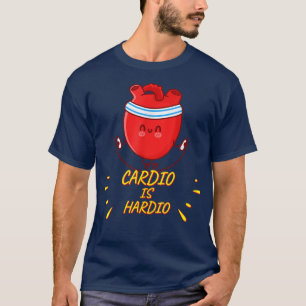 Camiseta Cardio É Hardio, Exercício Gym Engraçado Sas Sarcá
