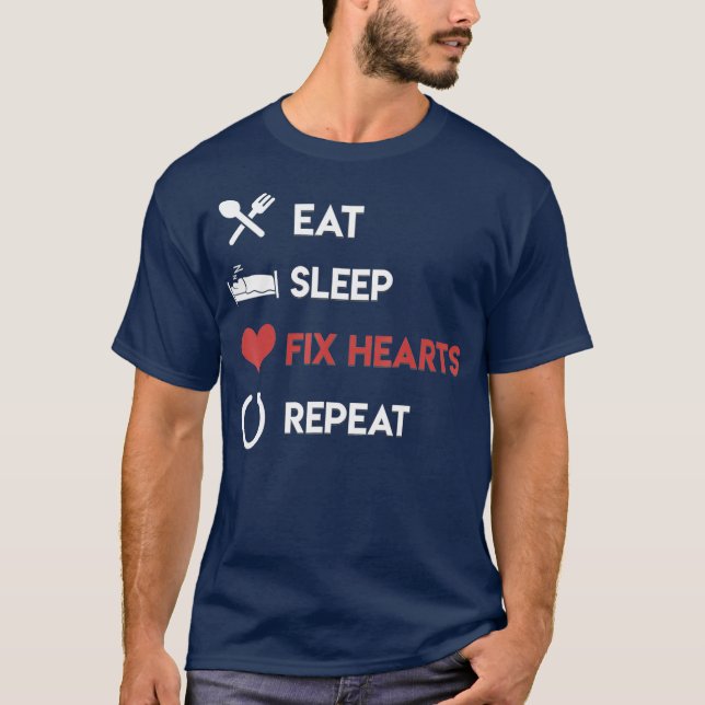 Camiseta Cardiologia Cardiologista Oferece Medicina Médica  (Frente)