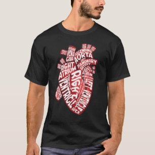 Camiseta Cardiologia do Coração Humano Anatômico Cardiologi