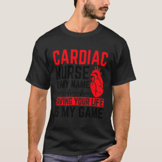 Camiseta Cardiologia Enfermeira Cardíaca