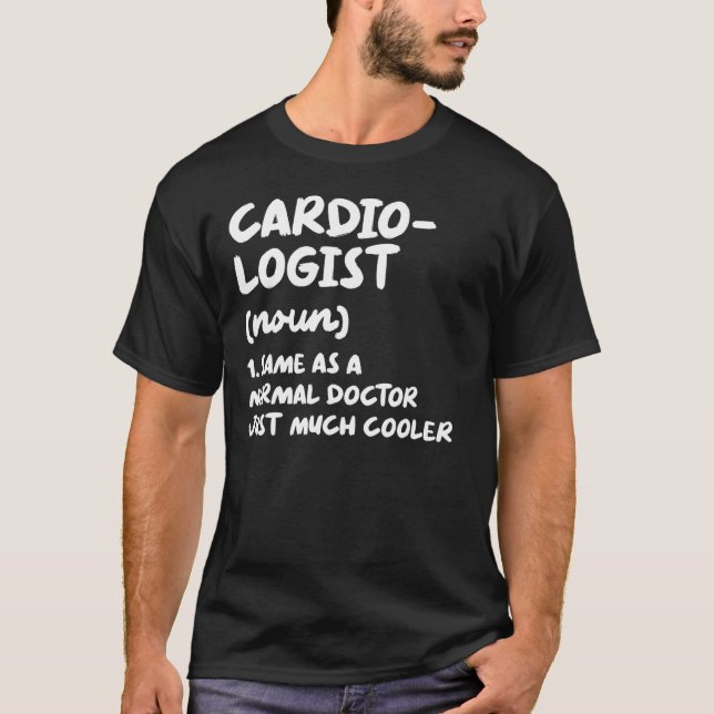 Camiseta Cardiologista Definição Cardíaca Médico Cardiologi (Frente)