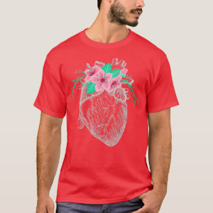 Camiseta Cardiologista do Coração Anatômico