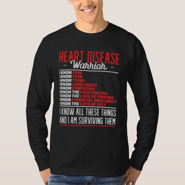 Camiseta Cardiologista do Guerreiro da Doença Cardíaca (Frente)