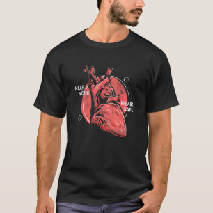Camiseta Cardiologista Mantenha Anatomia Segura Do Coração