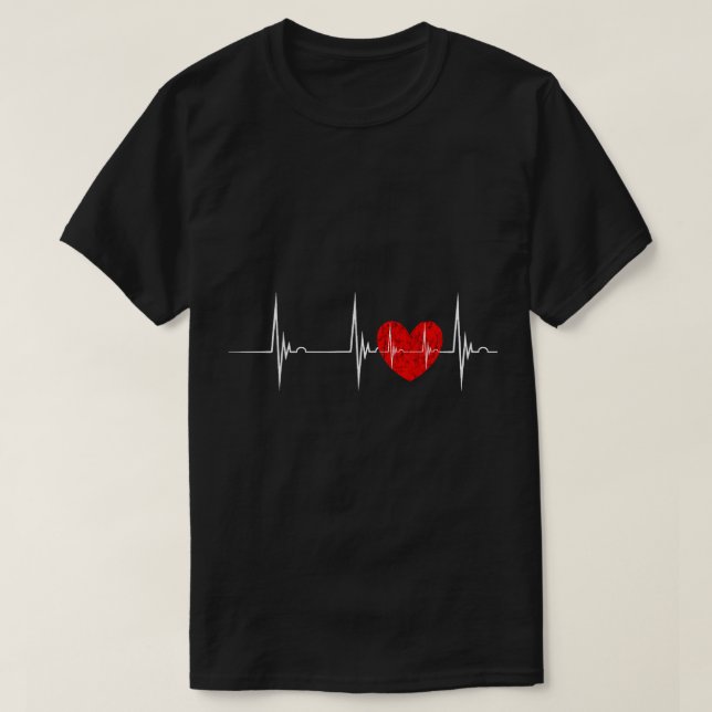 Camiseta Cardiologista Pulsação Pulselina Coração EKG Cardi (Frente do Design)