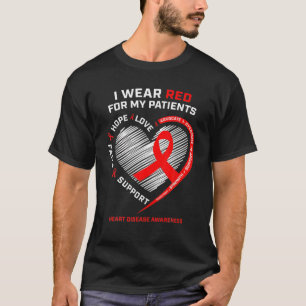 Camiseta Cardiologista RN Enfermeiras Eu Visto Doença do C