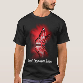 Camiseta Cardiomiopatia das crianças com fita-borboleta Awa