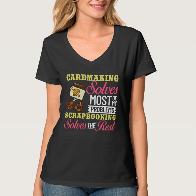Camiseta Cardmaking Card Maker Stamps Dies Crafting (Frente)