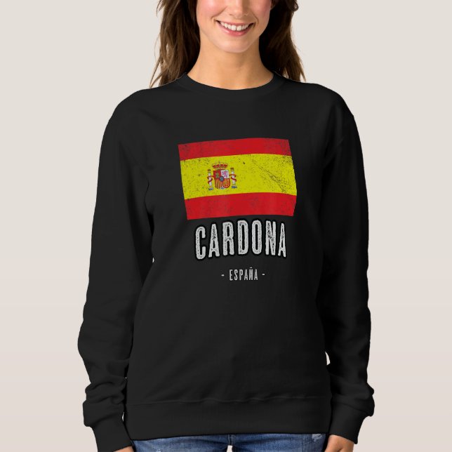 Camiseta Cardona Espanha Es Flag City Bandera Ropa (Frente)