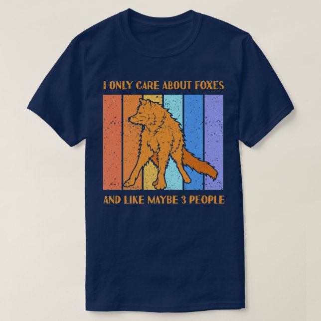 Camiseta Care About Foes And Like Maybe 3 PeopleFo Premium  (Frente do Design)