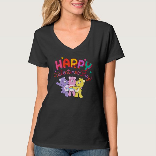 Camiseta Care Bears Unlock the Magic Happy Valentine's Day (Frente)