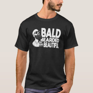 Camiseta Careca Barbudo Belo Homem Papai Padrasto Pai