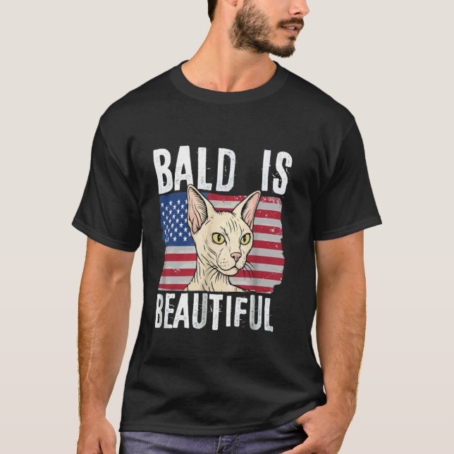 Camiseta careca é lindo 4 de julho dia da independência car (Frente)