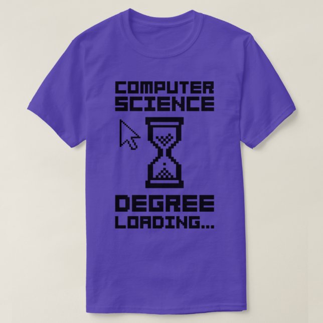 Camiseta Carga do grau de ciência da computação2 (Frente do Design)
