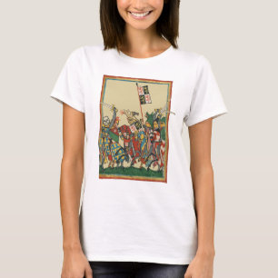 Camiseta Cargas de Cavalos, Codex Manesse do século 14