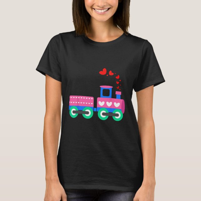 Camiseta Cargas De Comboios Com Amor Dia Valentim - Operado (Frente)