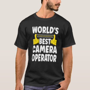 Camiseta Cargo de melhor operador de câmara do mundo Cartei