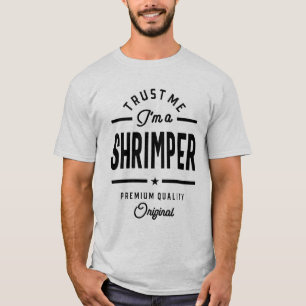 Camiseta Cargo de Shrimper Título Tee Gift Mens Mulheres