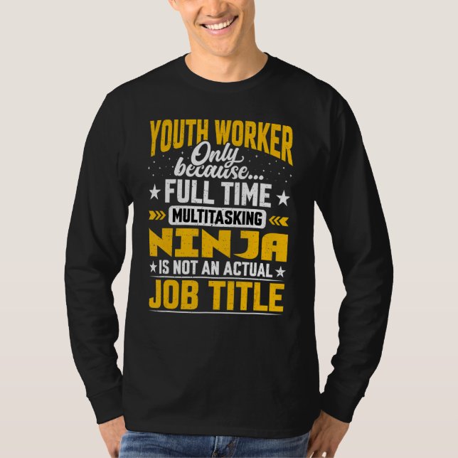 Camiseta Cargo de Trabalho para Jovens (Frente)