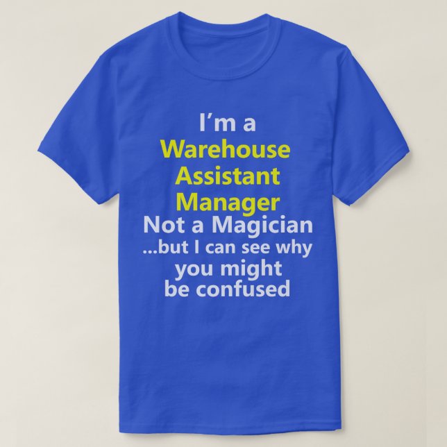 Camiseta Cargo do Gerenciador de Site do Assistente do Ware (Frente do Design)