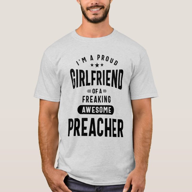 Camiseta Cargo do Pastor Título Teto Dotado Mulheres do Pre (Frente)