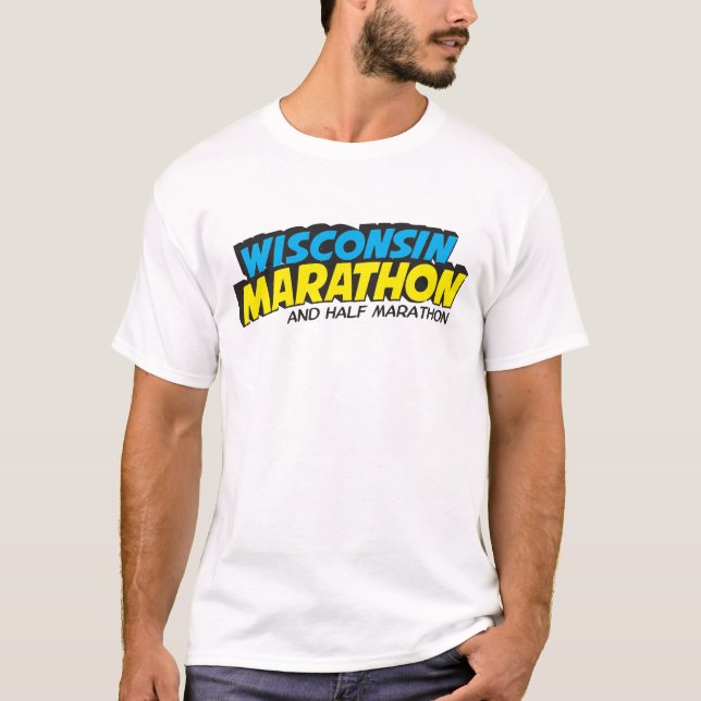 Camiseta Cargo-Maratona da maratona de Wisconsin (Frente)