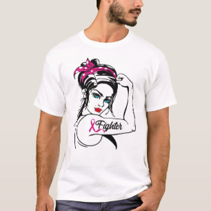 Camiseta Cargueiro Do Cancer Da Mama Rosie O Ribeira Rosa