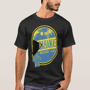 Camiseta Caribe Bahamas Nassau Vintage Vacinação Tropical