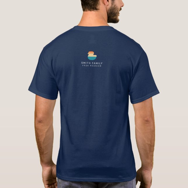 Camiseta Caribe Cruise Family Reunion Duck (Verso)