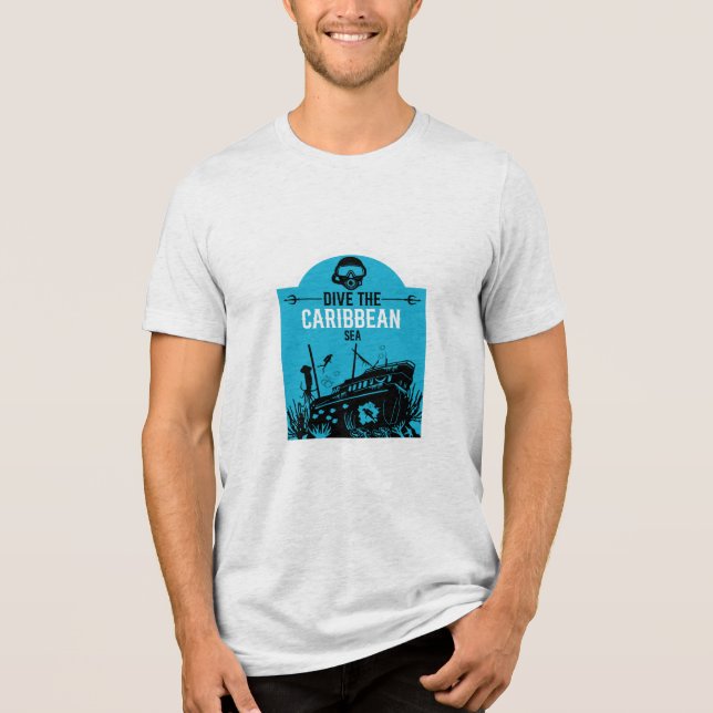 Camiseta Caribe de naufrágio (Frente)