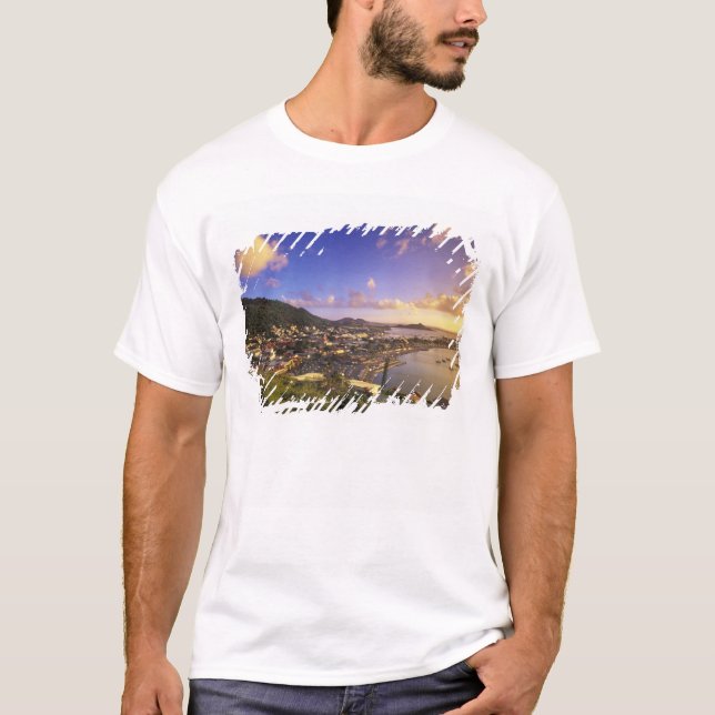Camiseta Caribe, Índias Ocidentais Francesas, Rua. (Frente)