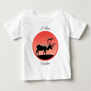 Camiseta Caribu ao Pôr do Sol - Arte Original da Vida Selva