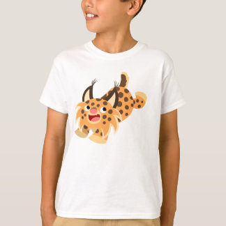 Camiseta Caricatura Bestial Bobcat, Camisa-T