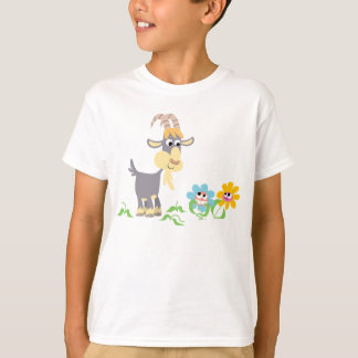 Camiseta Caricatura Bestial e Flores, Camiseta-T