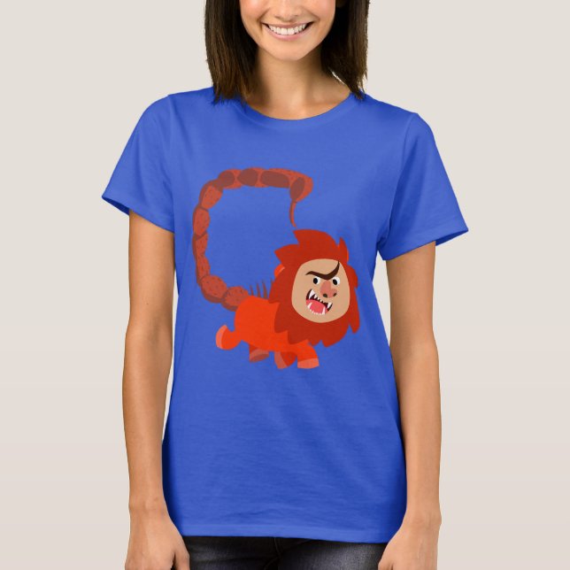 Camiseta Caricatura Bonita Sorrindo Manticore Mulheres Cami (Frente)