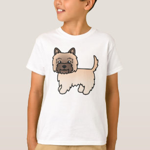 Camiseta Caricatura De Caricatura De Cairn Terrier Dog