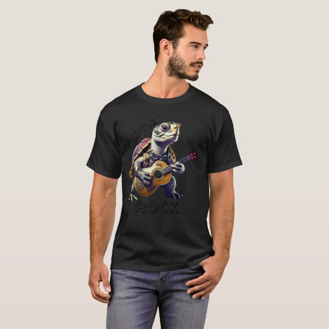 Camiseta Caricatura de Cartografia de Tartaruga Animal (Frente Completa)