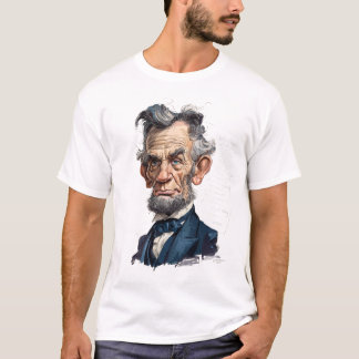 Camiseta Caricatura de Estadista Histórico — Século XIX