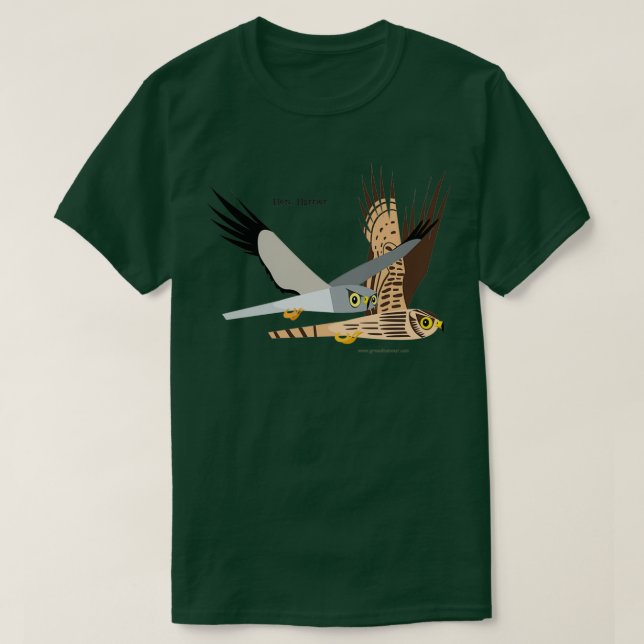 Camiseta Caricatura de Hen Harrier (Frente do Design)