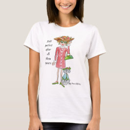 Camiseta Caricatura De Mulher Confiante E Perfeita