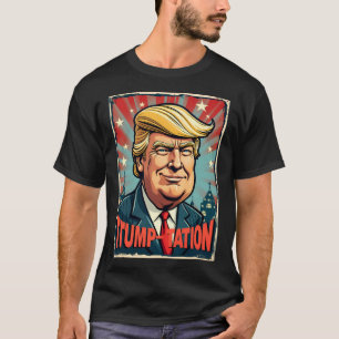 Camiseta Caricatura De Trump-Tation A Tomada Satírica Ii