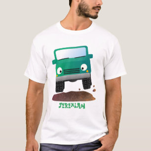 Camiseta Caricatura de veículos todo-o-terreno 4X4