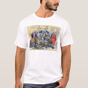 Camiseta Caricatura dos cirurgiões Georgian no trabalho,