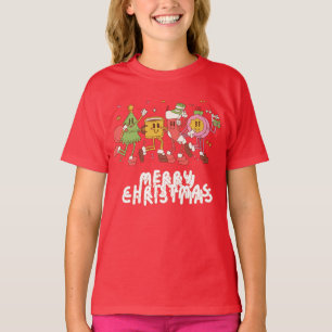 Camiseta Caricaturas de Natal dançantes