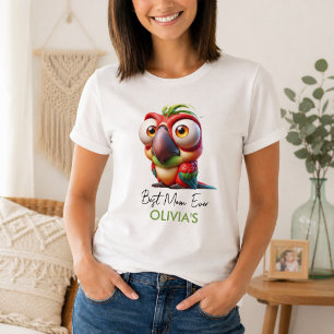 Camiseta Caricaturas Mágicas de Papagaio Aniversário de 1 a