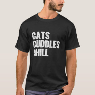 Camiseta Carícias de Gatos Relaxam Pai de Gato