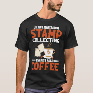 Camiseta Carimbo Carimbo Coletor Coletor Hobby Anúncio Café