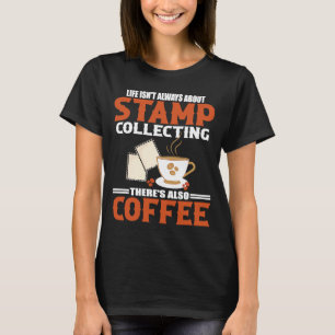 Camiseta Carimbo Carimbo Coletor Coletor Hobby Anúncio Café
