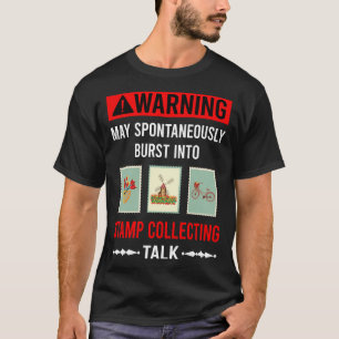 Camiseta Carimbo Coletando Carimbos Filatelista Filatelista